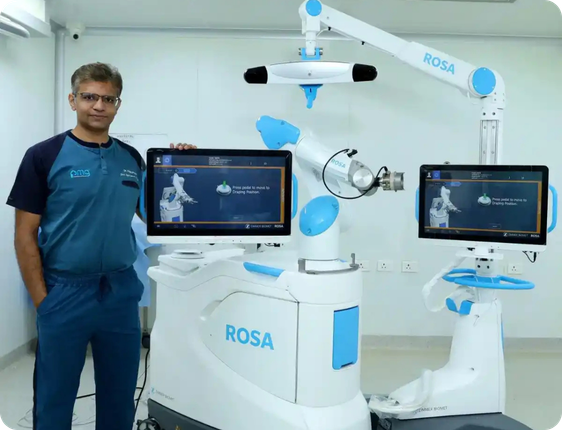 ROSA robotic surgical assistant at PMG Hospital
